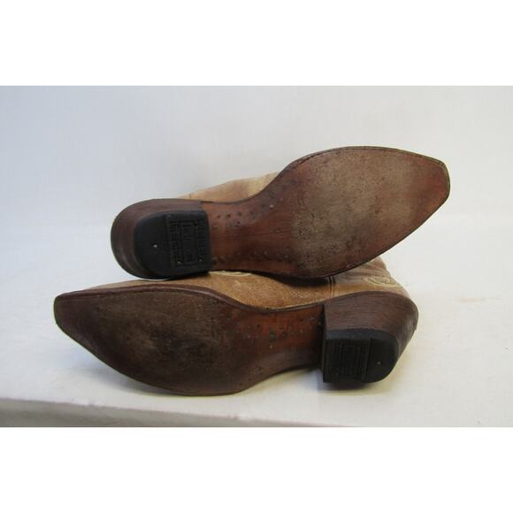 Corral Womens Size 10 M Light Brown Leather Western Cowboy Boots - Picture 9 of 11